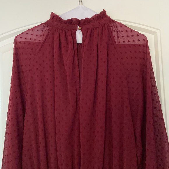 Wine colored dress by Mud Pie size large - Picture 4 of 4
